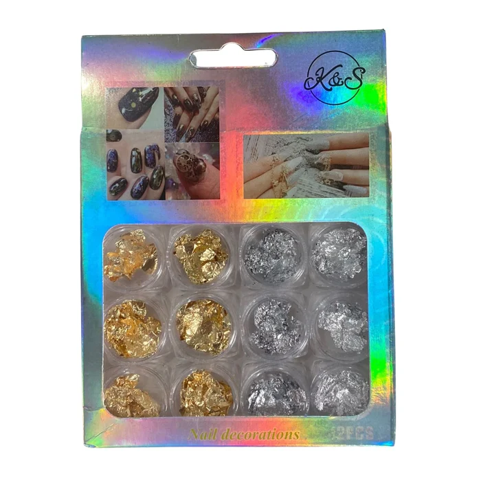 Kit com 12 Folhas de Ouro - Diversos Modelos